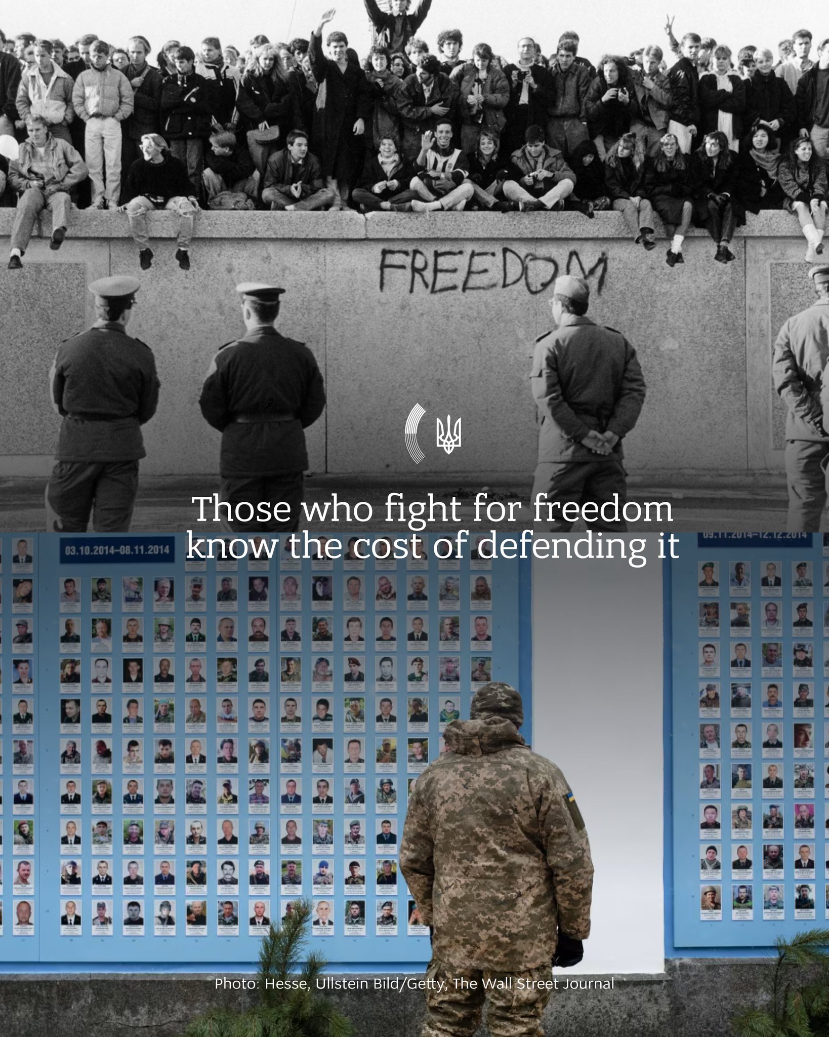 36 years after Berlin Wall, another wall in Kyiv remembers defenders