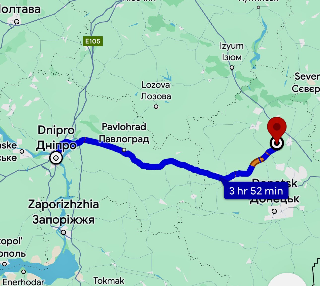 Russian advance: 6 km per year, 41 to Dnipro, 150+ to Kyiv