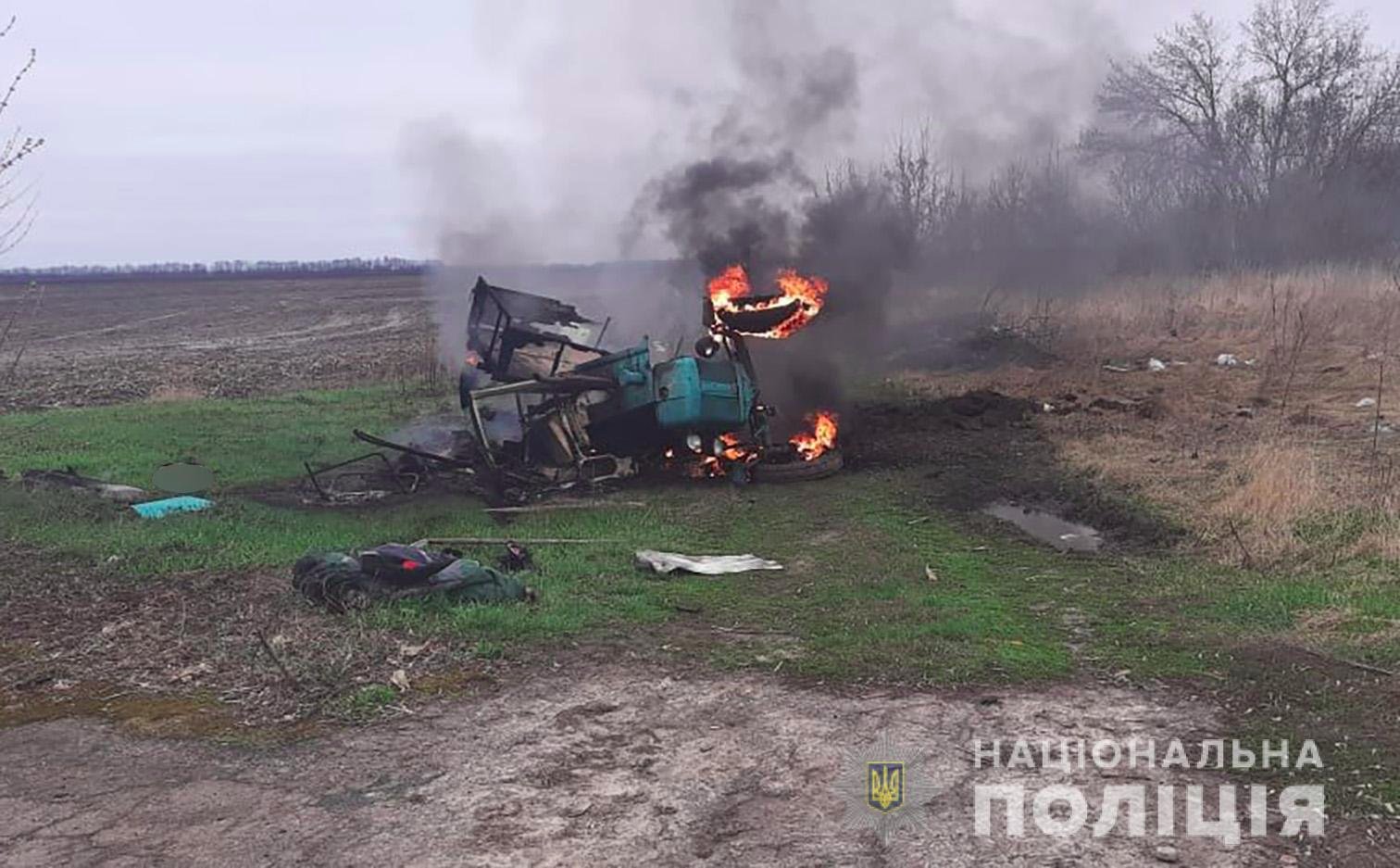 Ukrainian tractor driver killed by Russian mine near Chernihiv