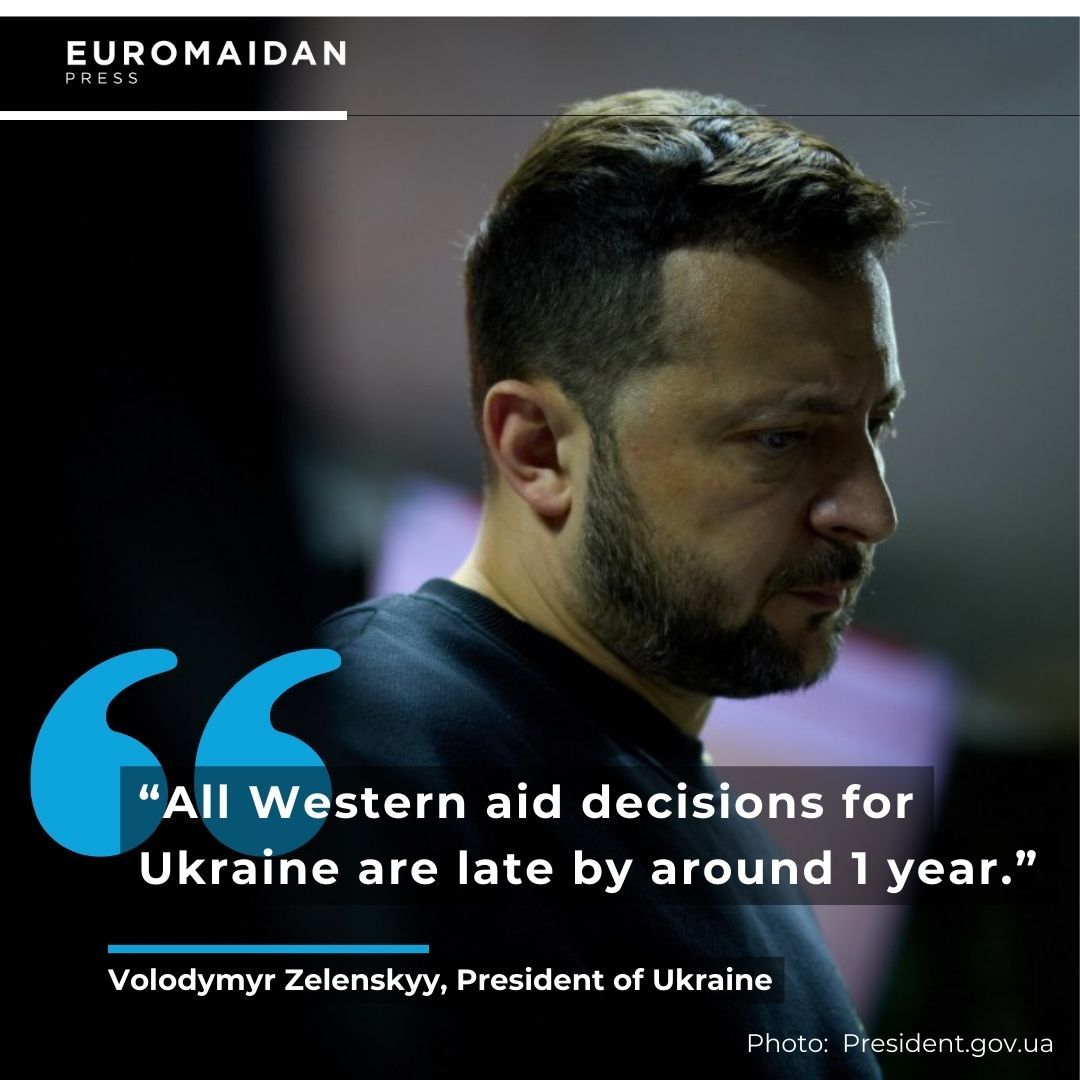 Zelenskyy: Western aid late by a year, suggests shooting down Russian missiles