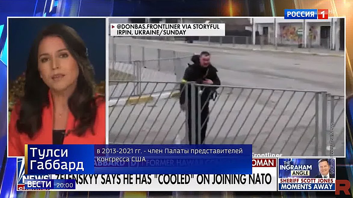 Tulsi Gabbard on Russian TV blames Biden for Ukraine war