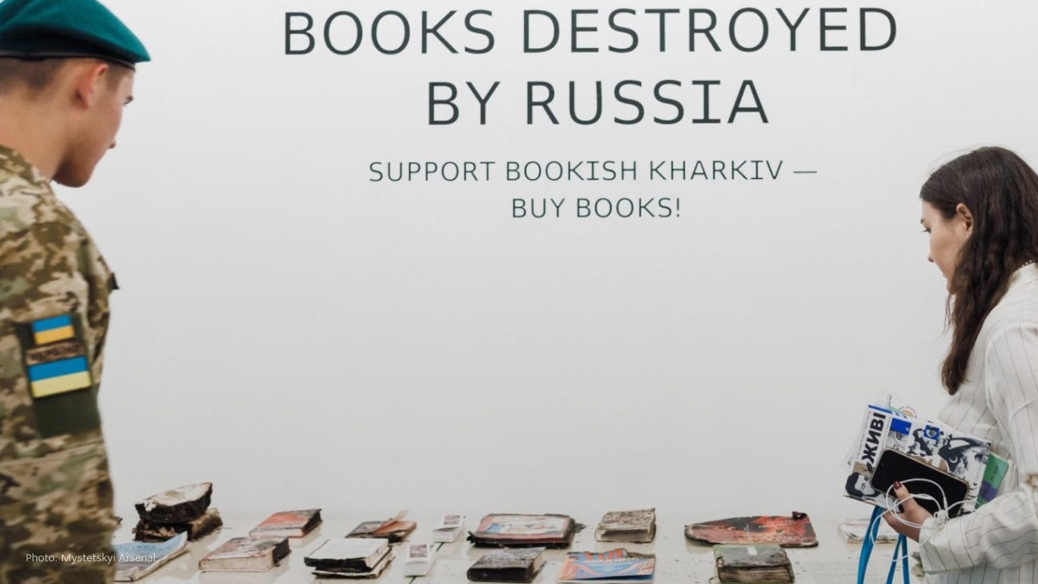 Russian attack on Kharkiv burns books from Book Arsenal fair, cultural heritage