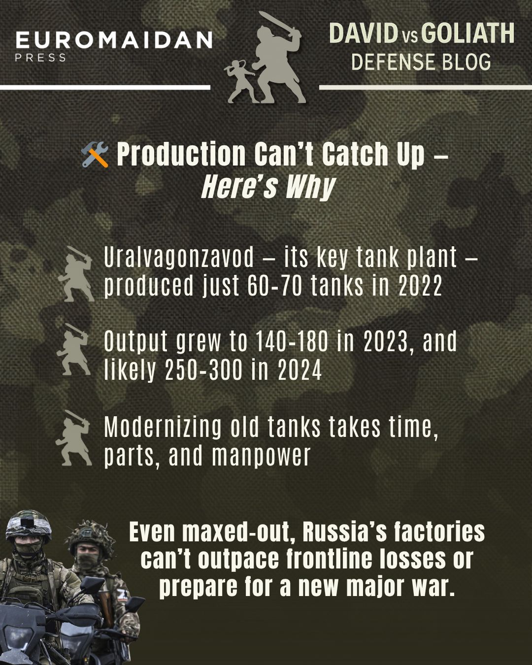 What ‘running out of tanks’ means: de-mechanizing Russian regiments