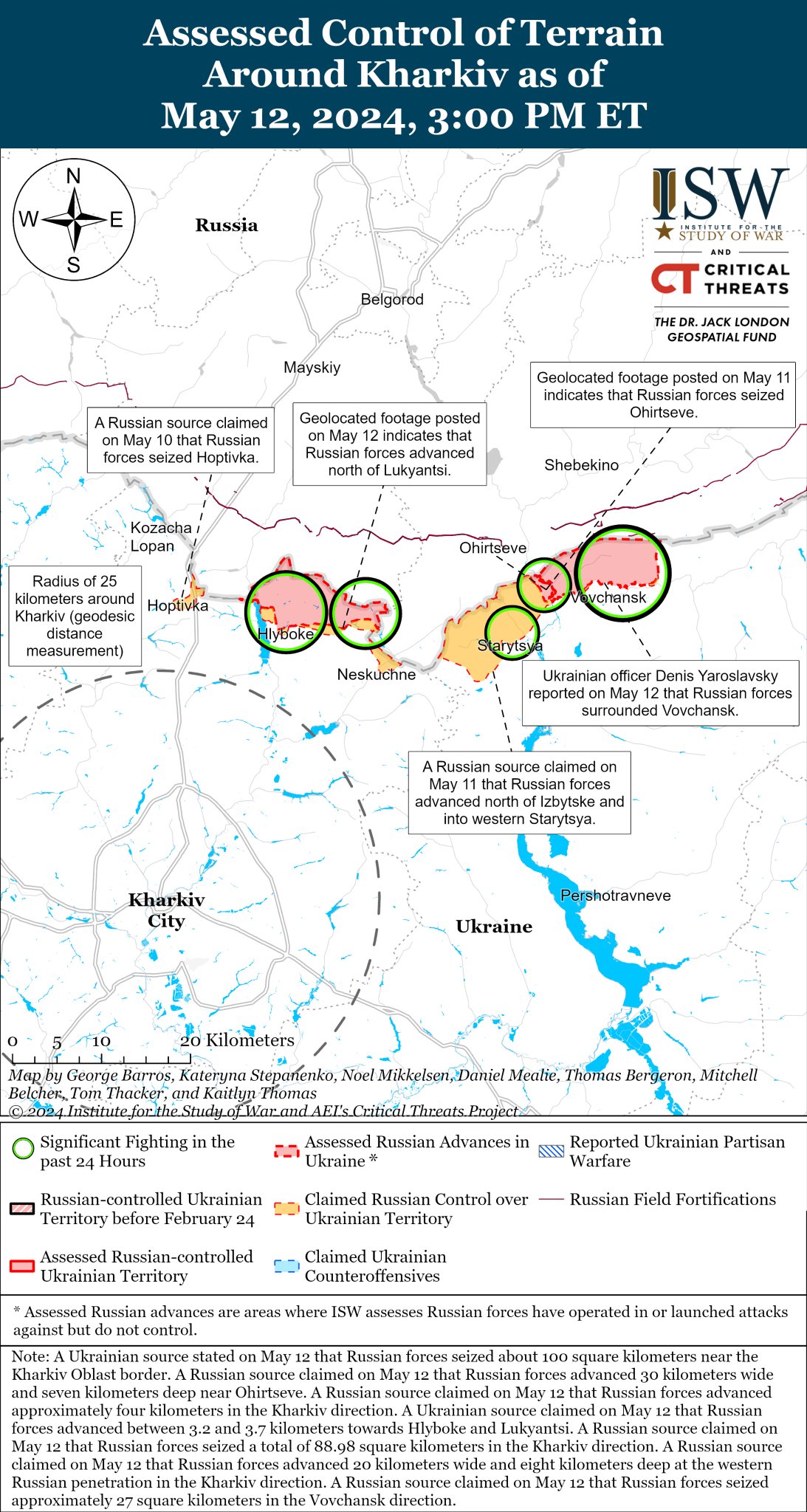 ISW: US denial of strikes on Russia enabled Kharkiv attack