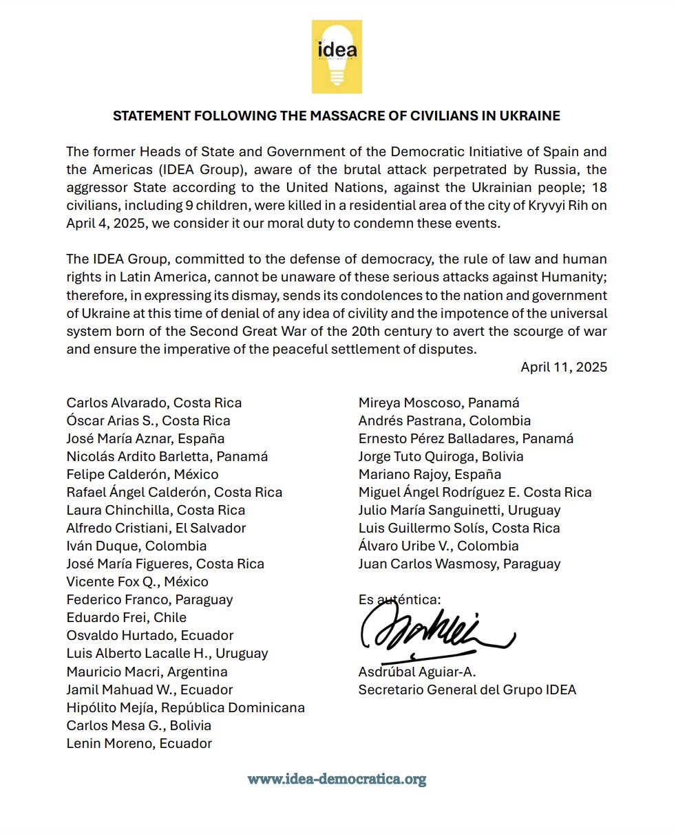 Ukraine thanks 30 former leaders for condemning Russia attack