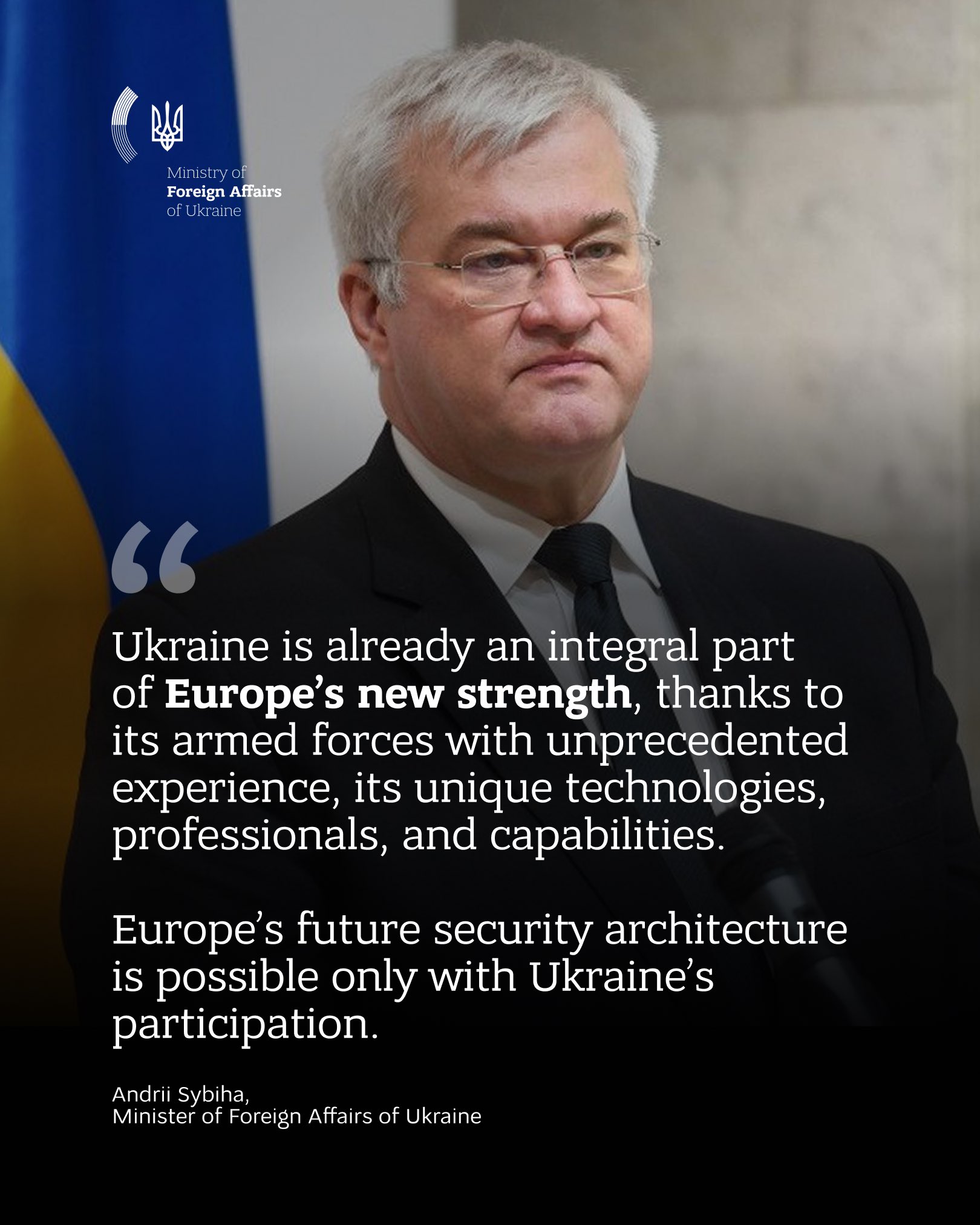 Ukraine’s FM Sybiha: 2025 a turning point for European security