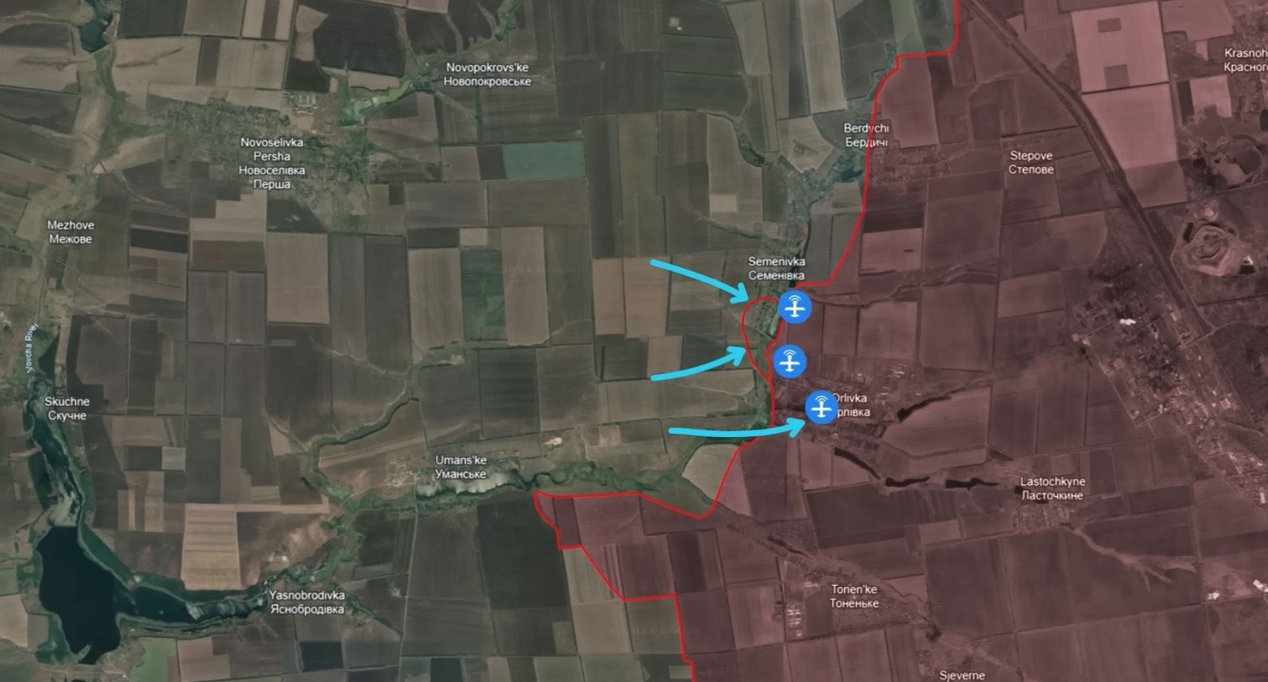Ukrainiens repoussent tentatives de traversée russe