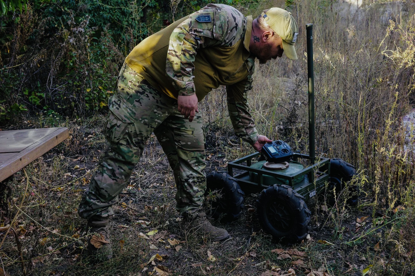 Ukrainian ground drone forces first Russian surrender with 63kg explosives