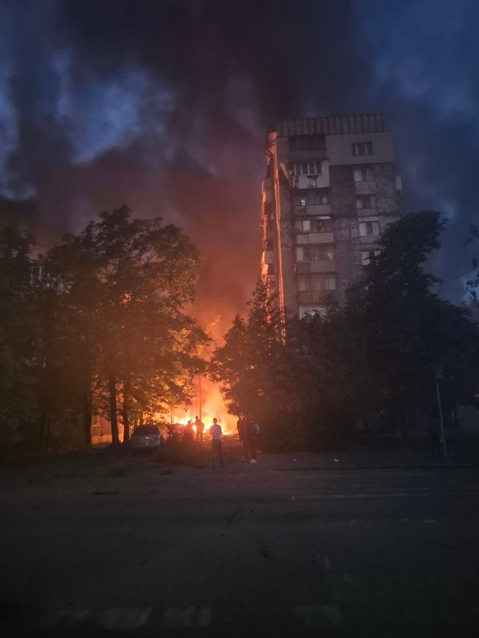 Shelter packed with people, Shaheds, and shattered windows at 2am