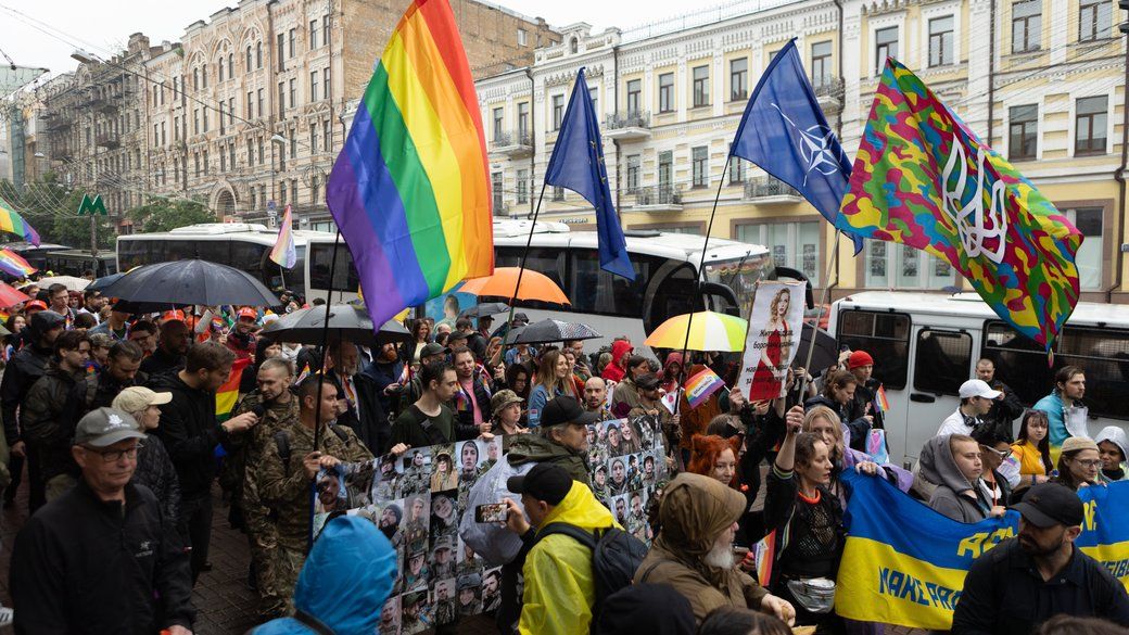 First wartime Kyiv Pride March calls for unity and equality
