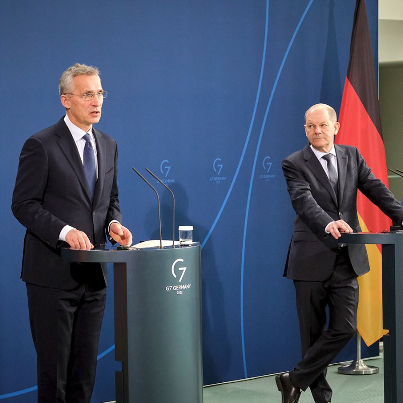 NATO Secretary General Stoltenberg meets Scholz on Ukraine invasion