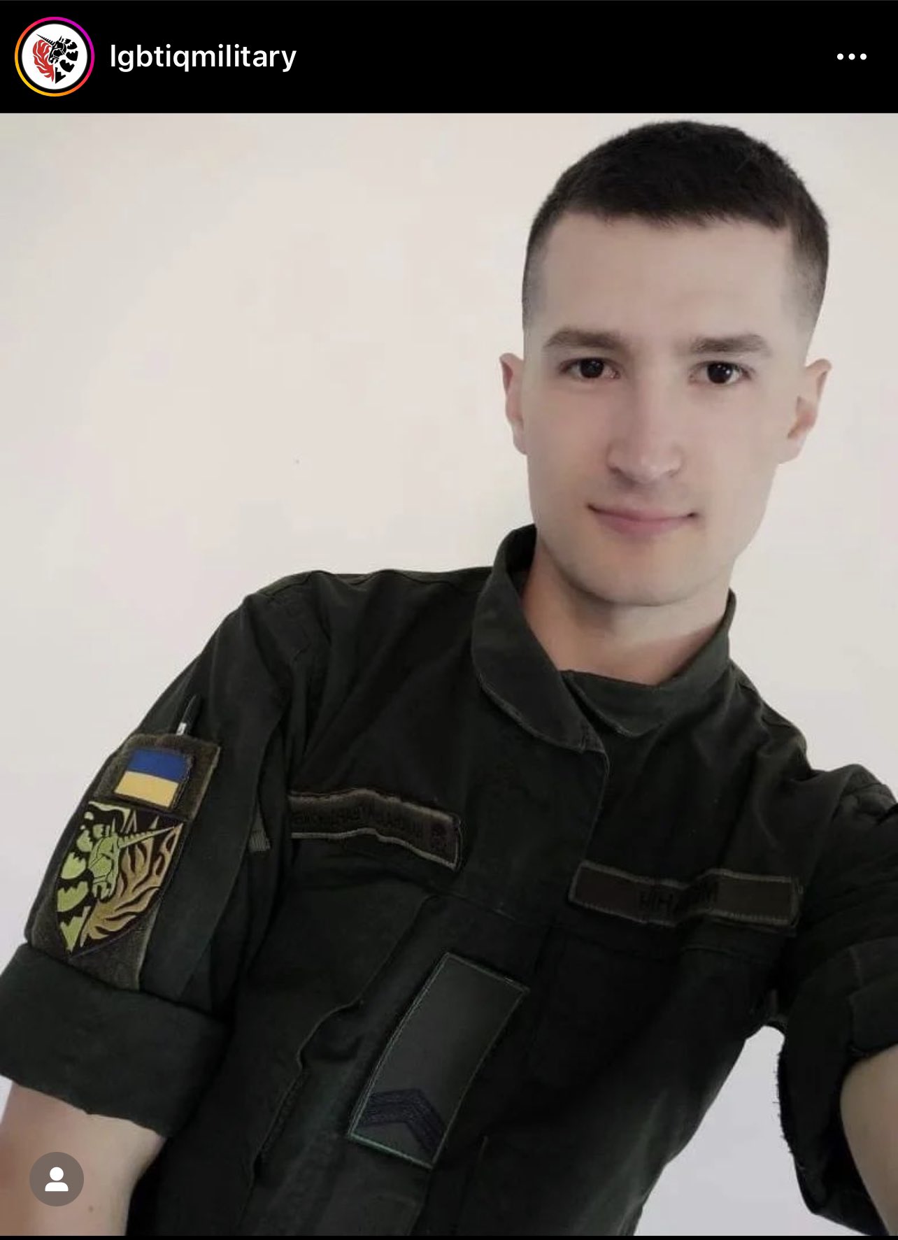 Maksym, proud queer Ukrainian soldier