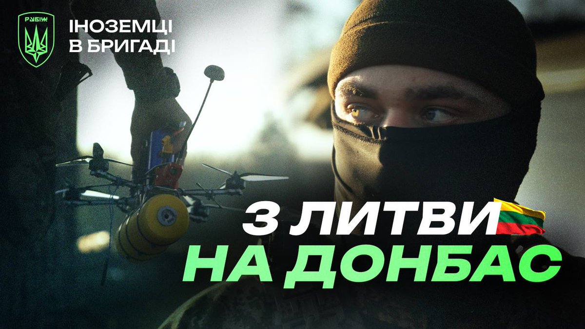 Tribute to a Lithuanian volunteer defending Ukraine