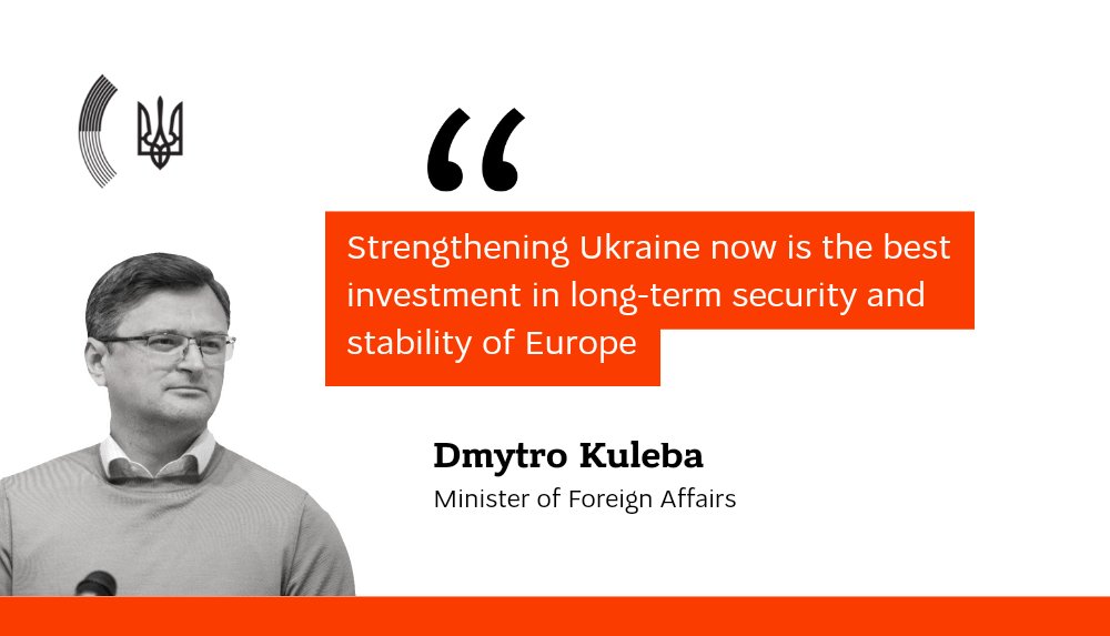 Ukraine’s foreign minister calls for more long-range artillery and air defense systems