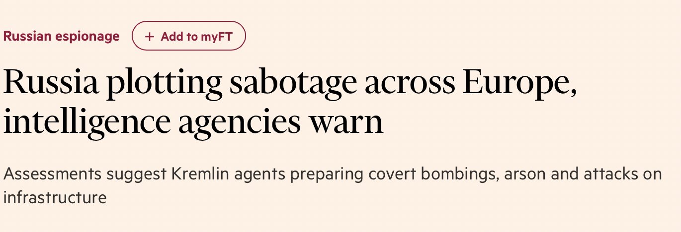 CNN: Russia’s sabotage campaign in Europe targets Western support for Ukraine