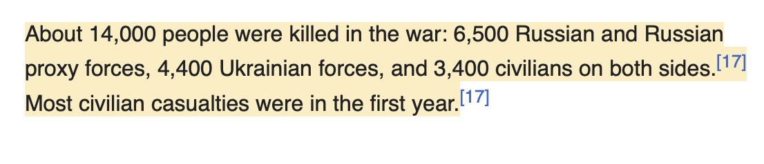 Only 3,404 civilians in 14K figure, rest are armed forces