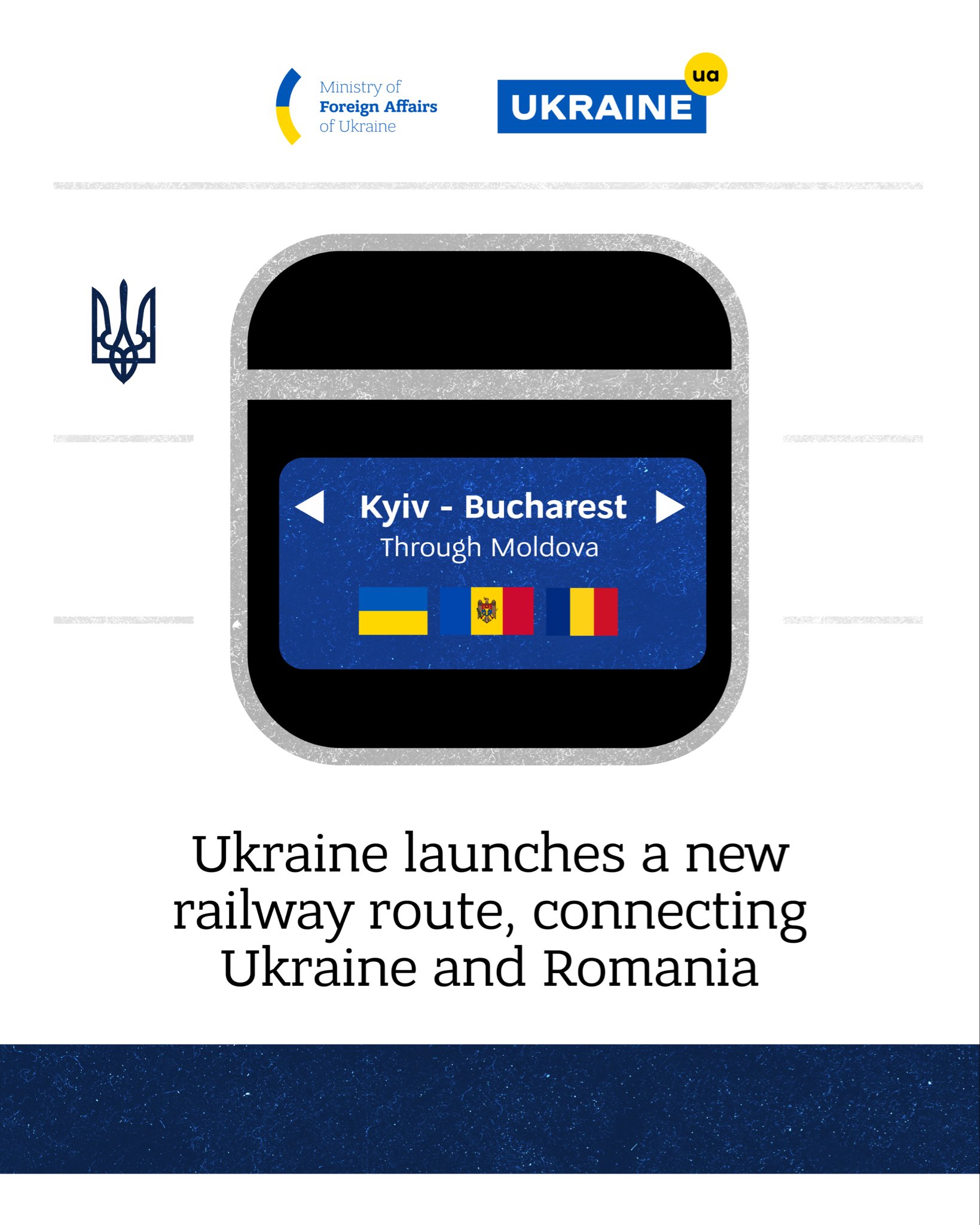 Ukraine, Romania, Moldova launch rail link