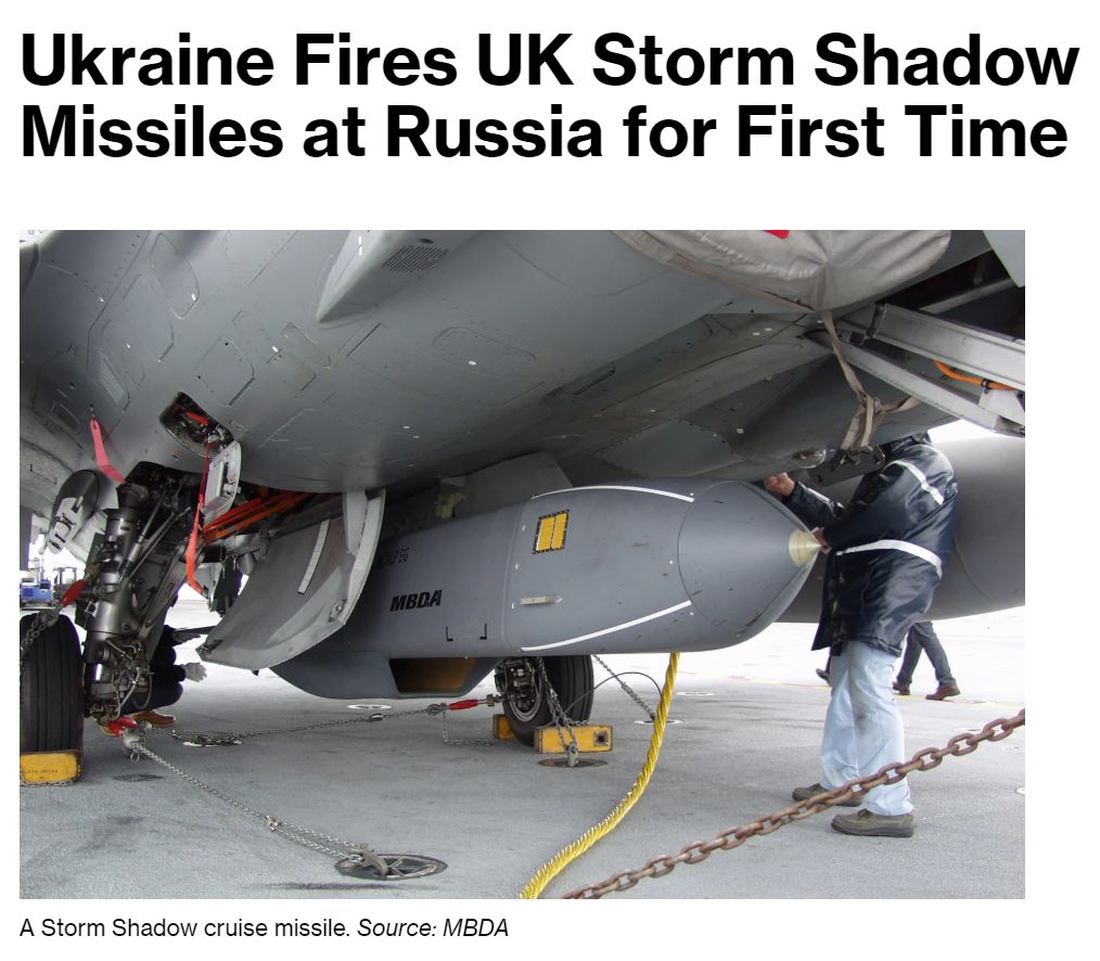 Ukraine reportedly uses Storm Shadow missiles on Russia