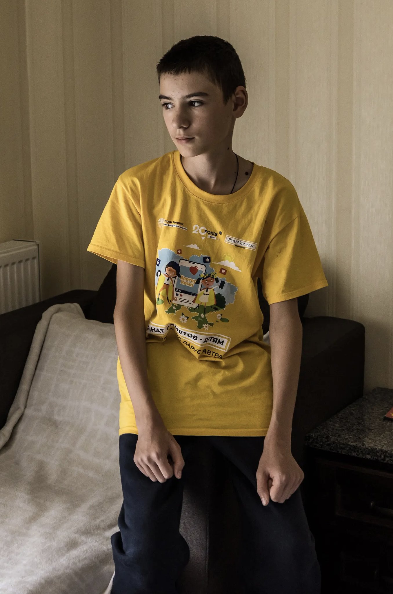 12-year-old Russian boy Artem Miz seeks childhood at camp after war losses