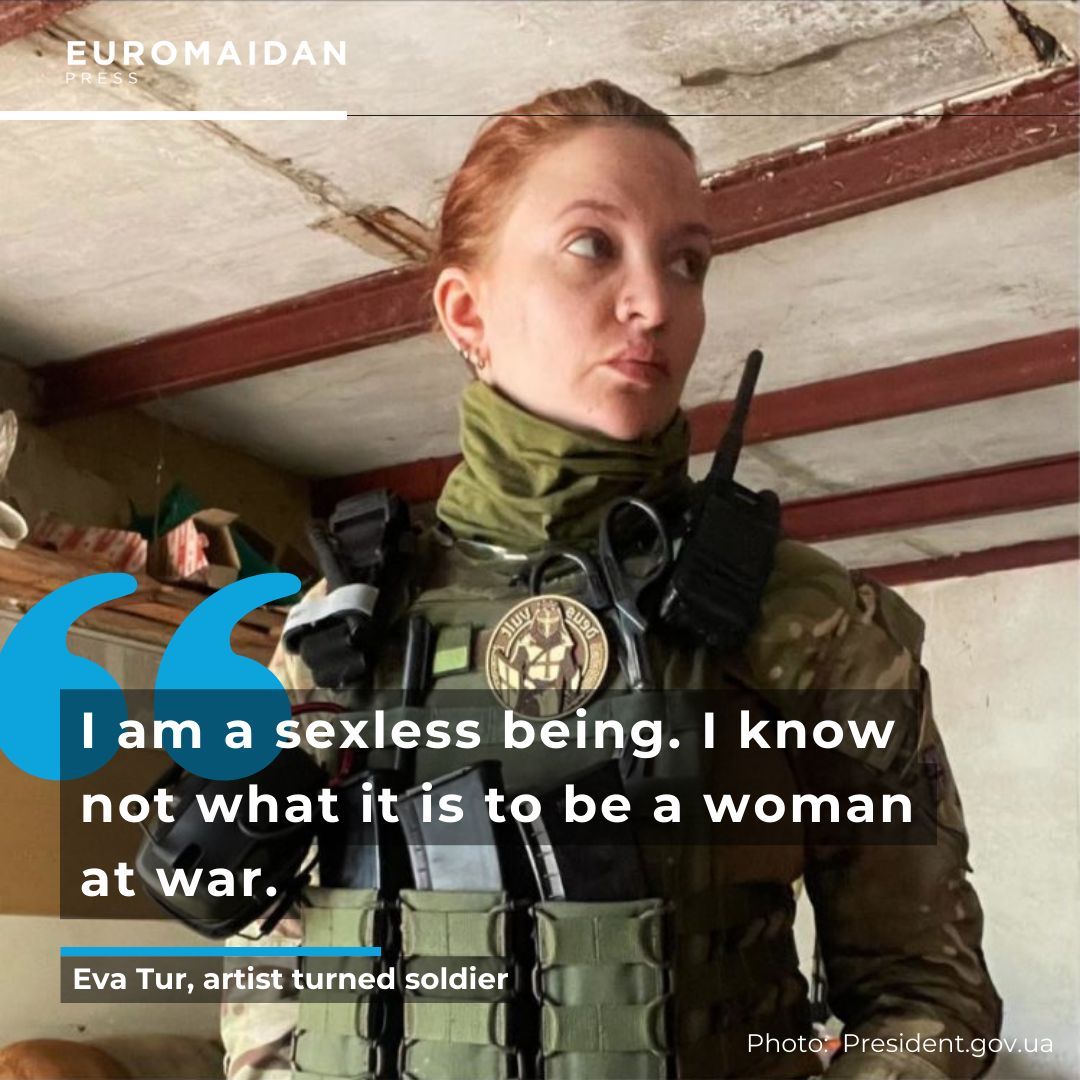 Ukrainian female fighter explores gender in war poetry