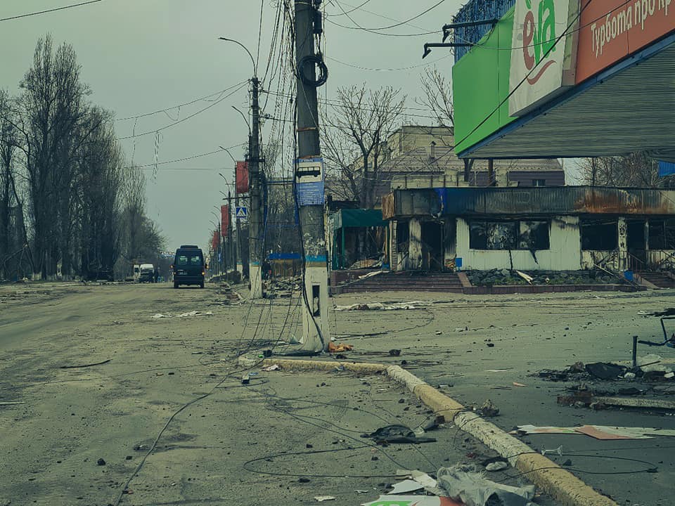 Borodianka after liberation from Russian occupiers, April 5, 2022
