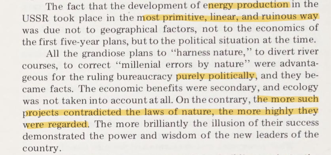 Russian environmental terrorism: a constant in imperial ideology, unchanged across eras.