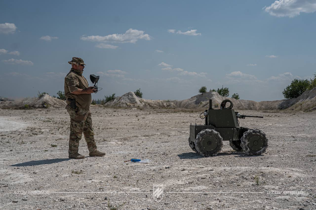 Azov Brigade tests Lyut 2.0 robotic combat platform