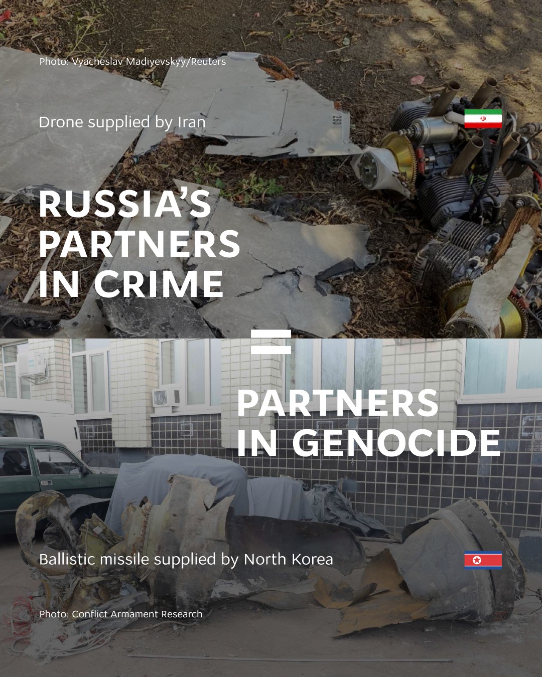 Russia used 2300 Iranian drones and North Korean missile against Ukraine
