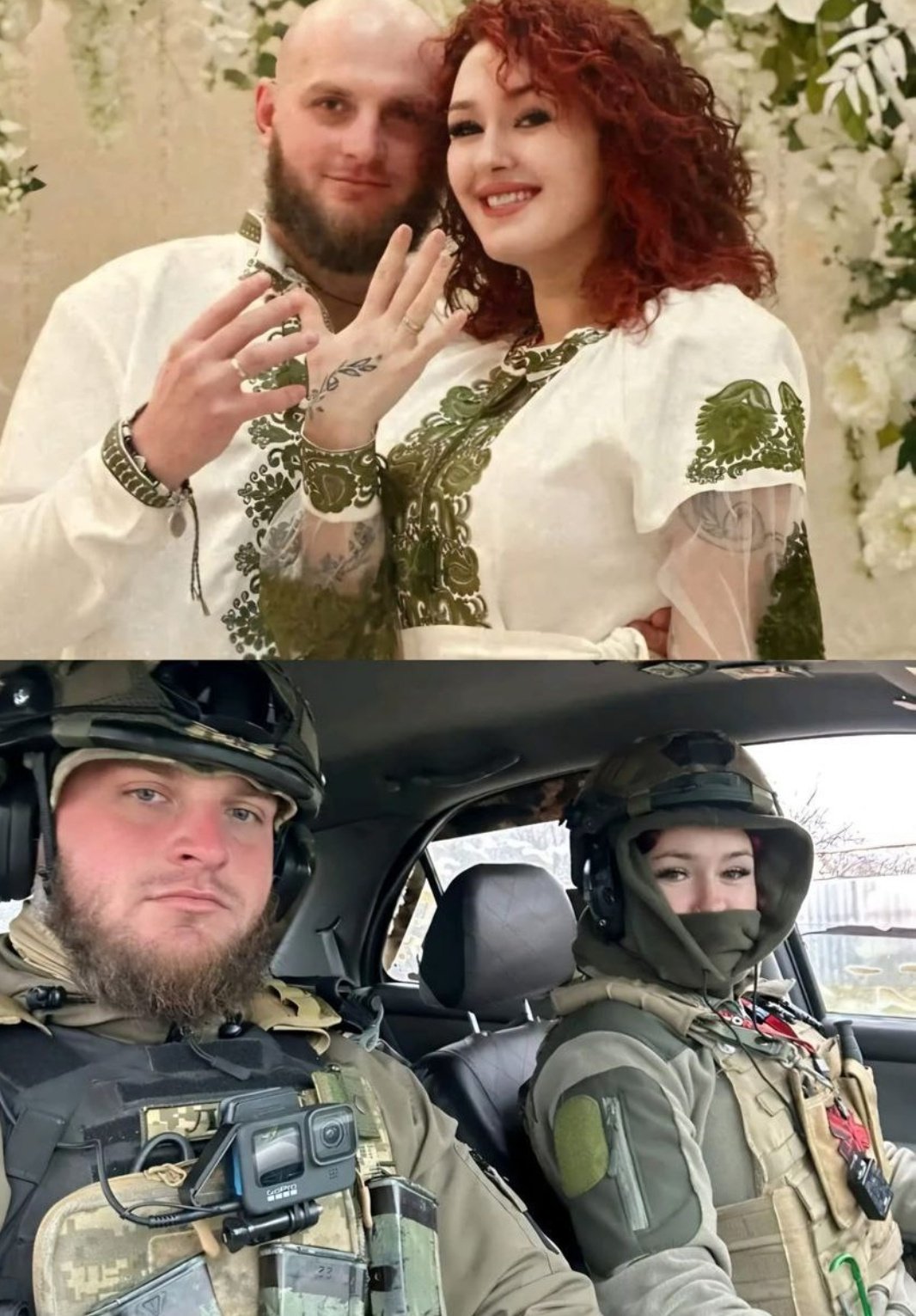 Married before the war, they went to the front