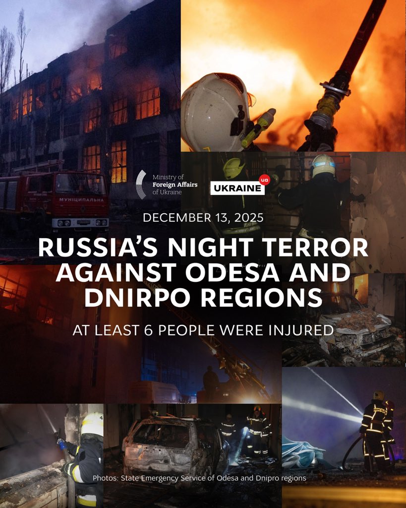 Russia strikes Odesa and Dnipro civilian infrastructure, vessel on fire