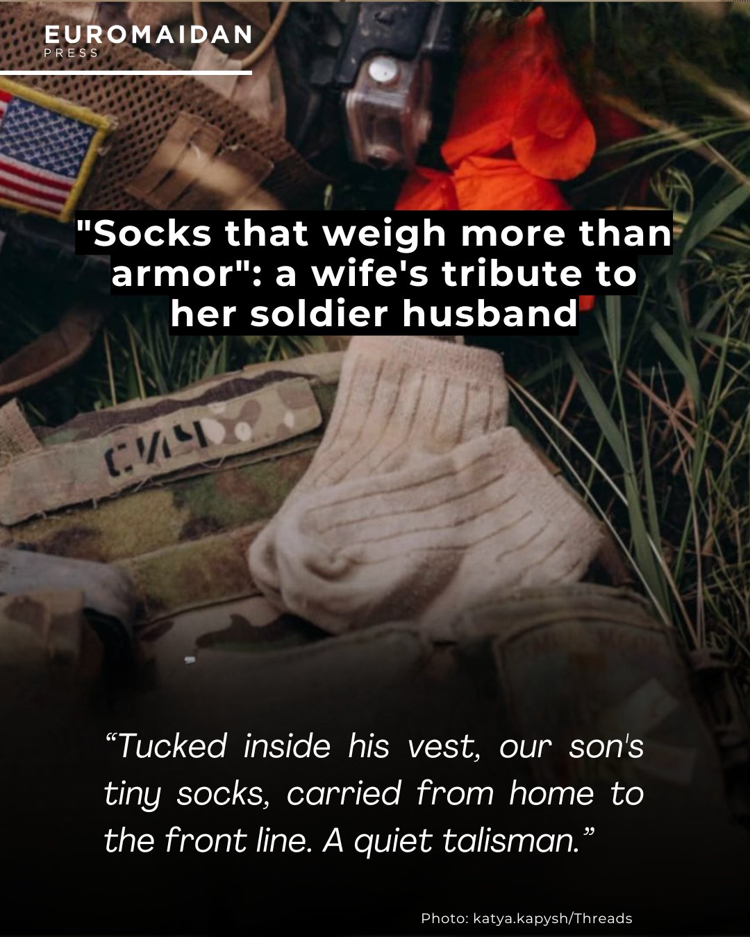 Love carried into war in a soldier’s flak vest