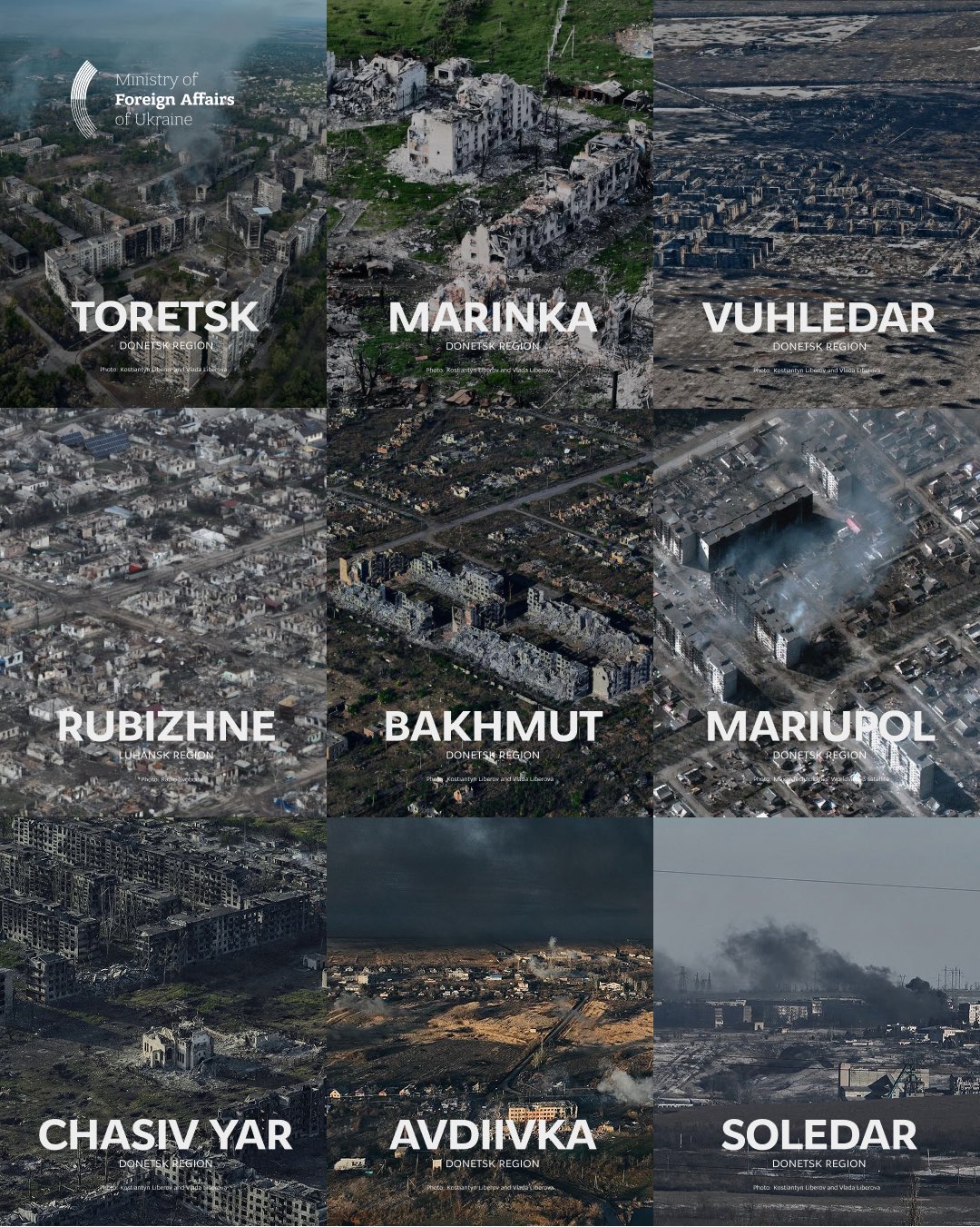 Russian army reduces Donbas cities to ashes, killing Ukrainians