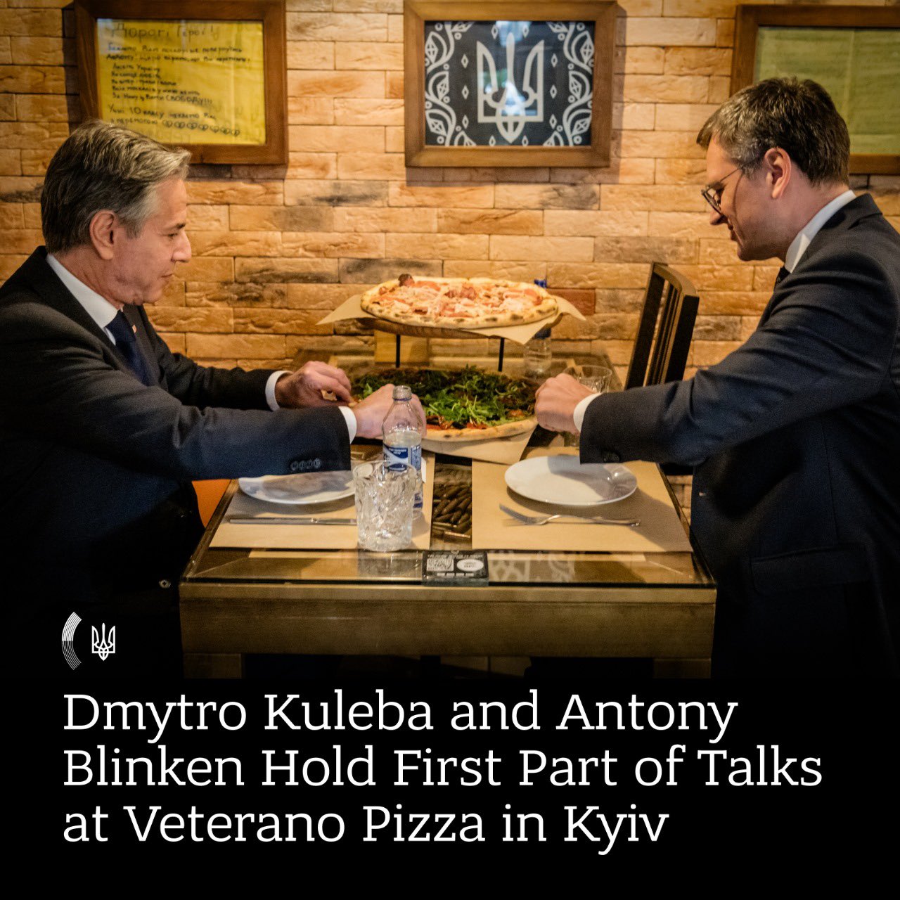 Kuleba, Blinken discuss over pizza break