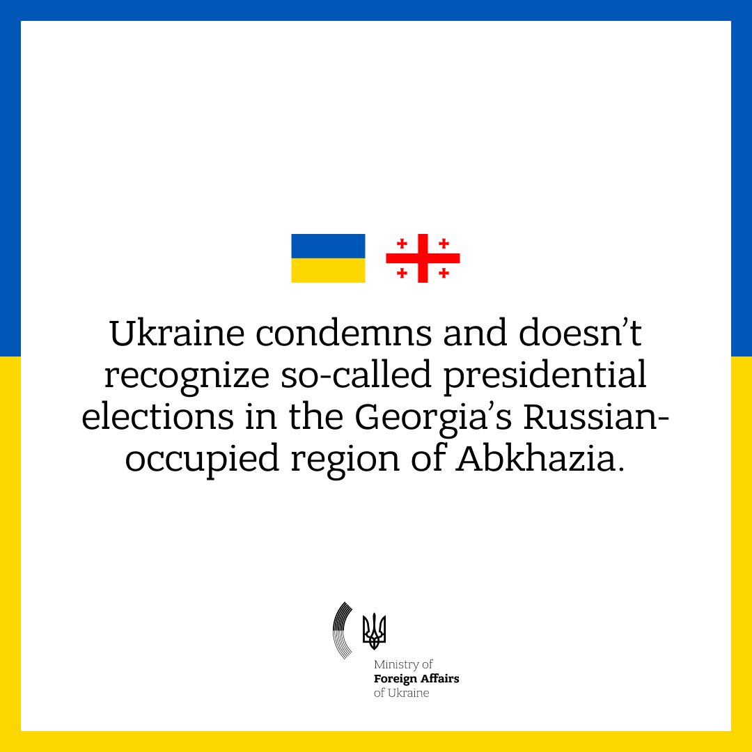 Ukraine condemns Abkhazia sham elections