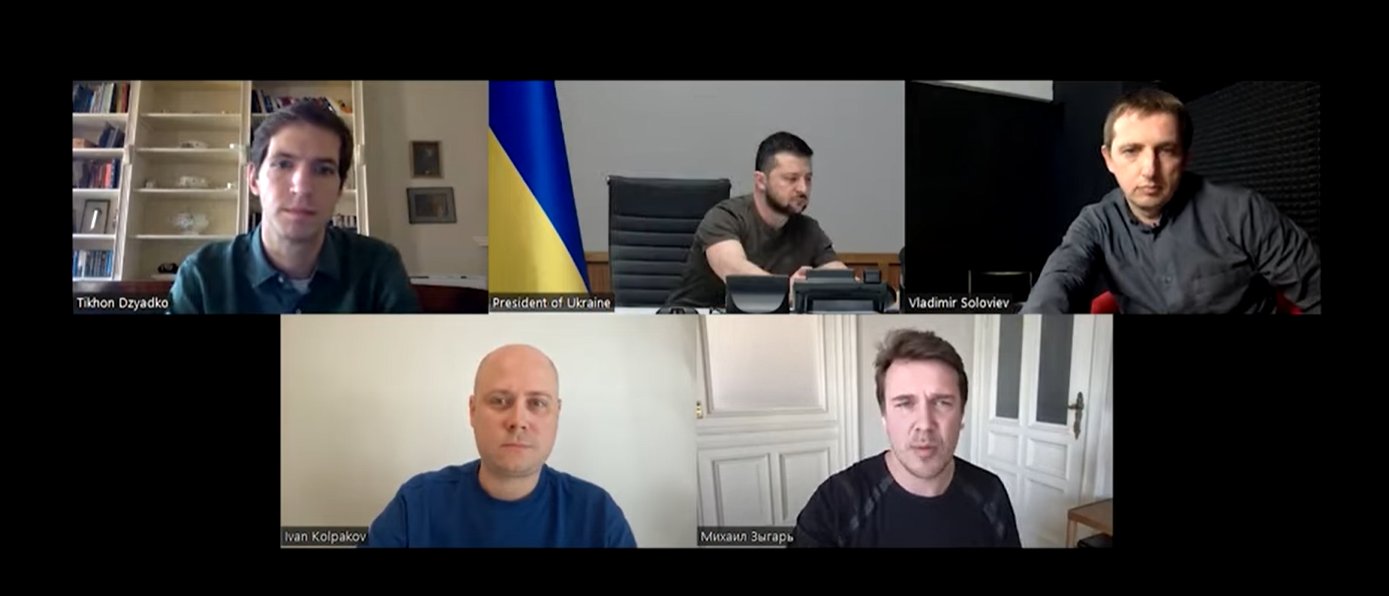 Zelensky interview banned by Russia, published by independent outlets