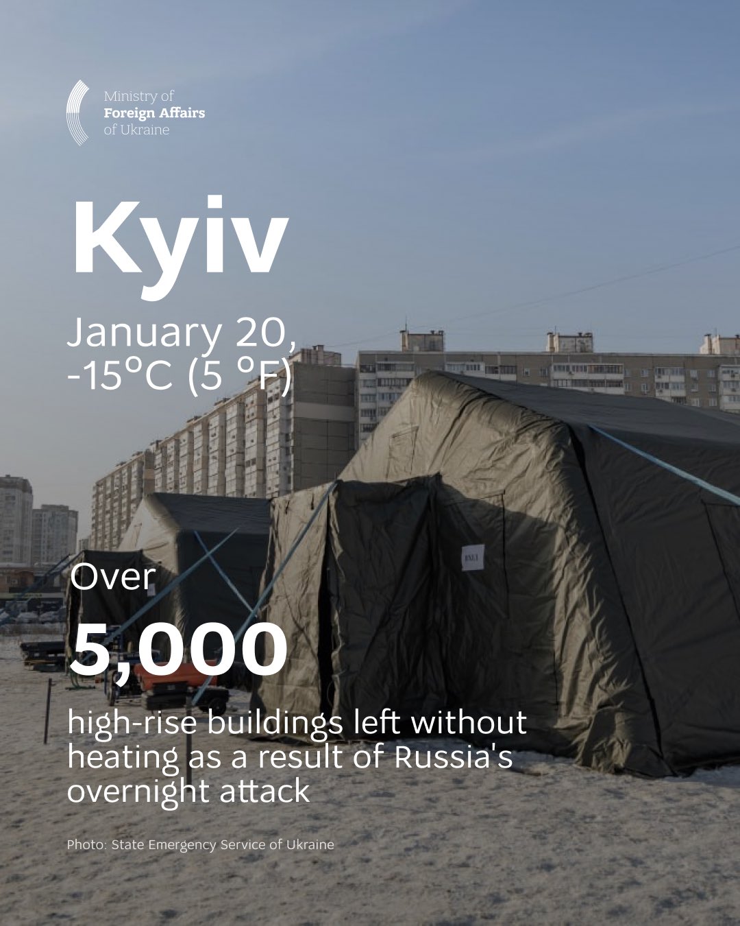 Russia’s overnight strike leaves 5,635 Kyiv buildings without heat, water