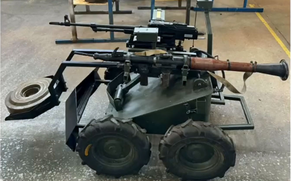 Ukrainian company unveils armed ground drone