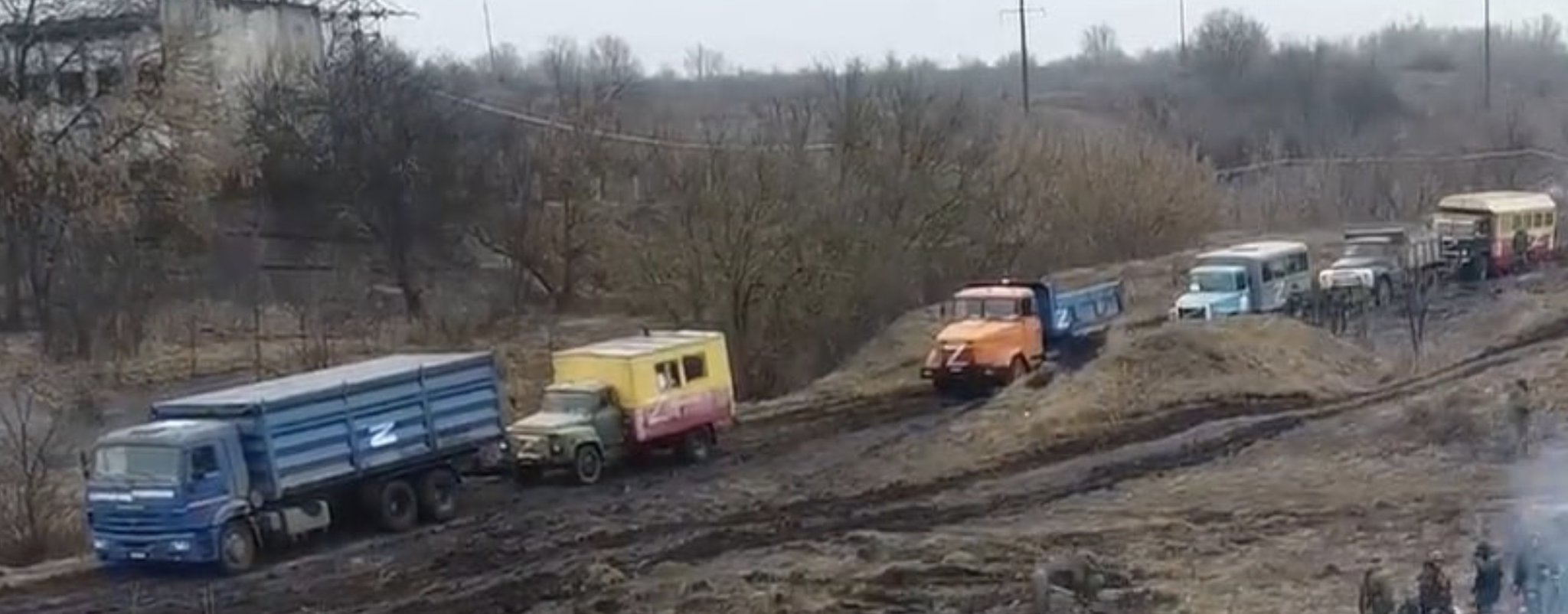 Russian military uses requisitioned civilian vehicles due to logistical strain