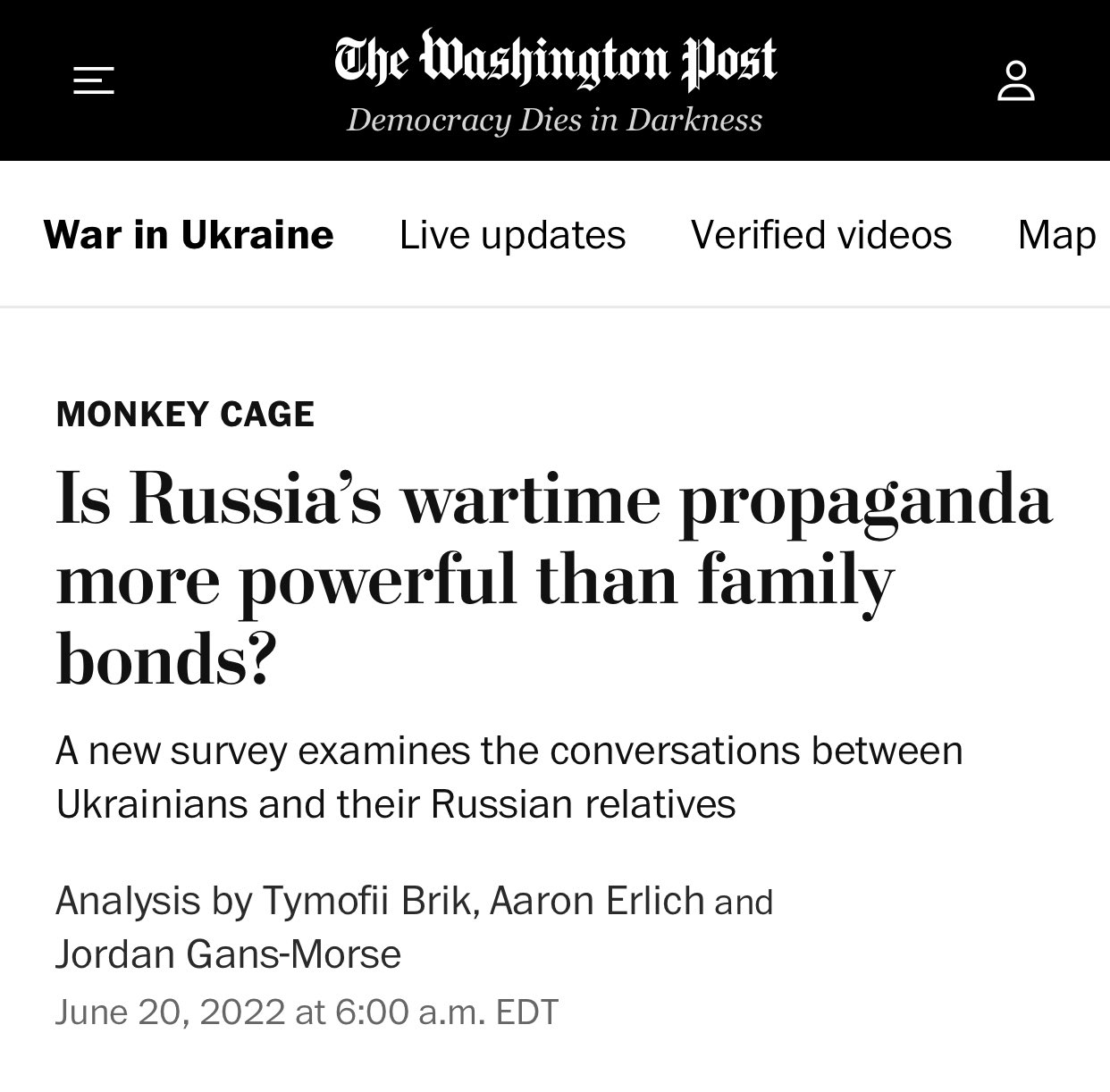 Propaganda vs Family Ties: Study Shows TV Trust Over Relatives Unless Contact Maintained