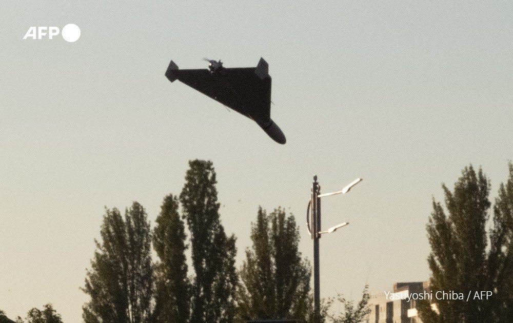AFP pictures show drone attacks from Kyiv