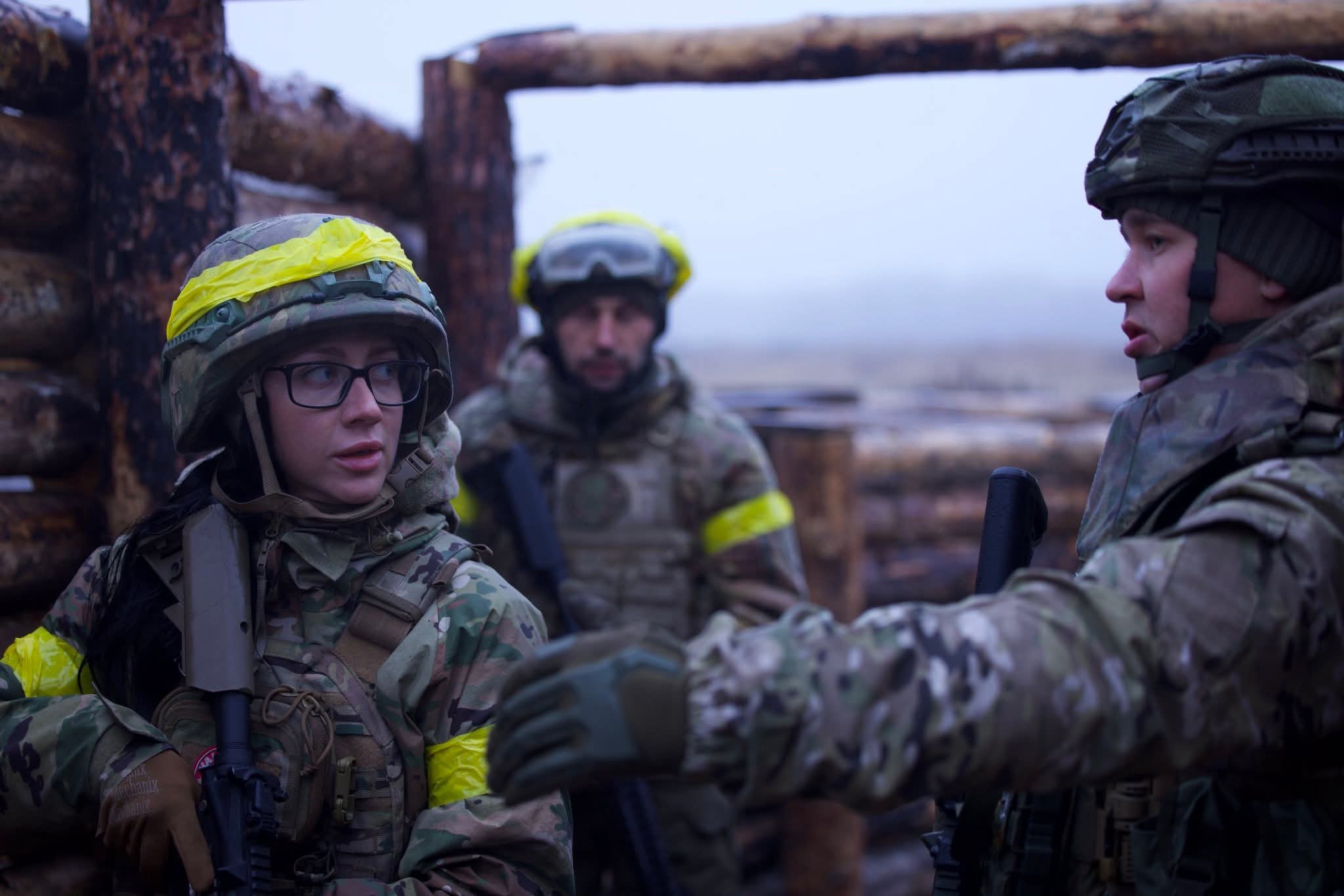 Ukrainian women undergo basic military training with dignity