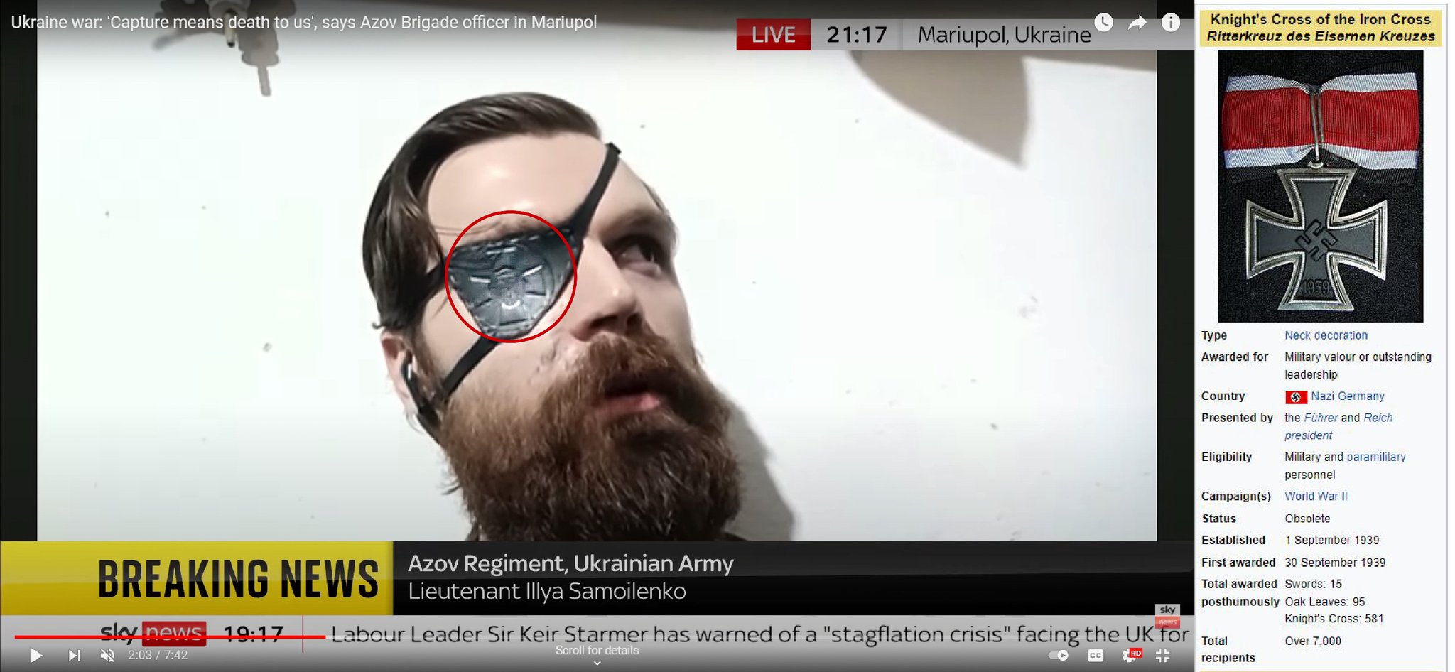 Ukrainian National Guard logo: Stop embarrassing yourself.