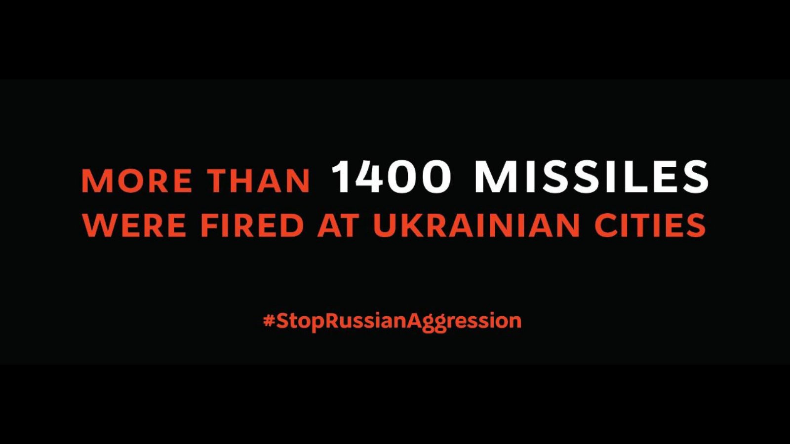 Over 1400 missiles fired at Ukrainian cities