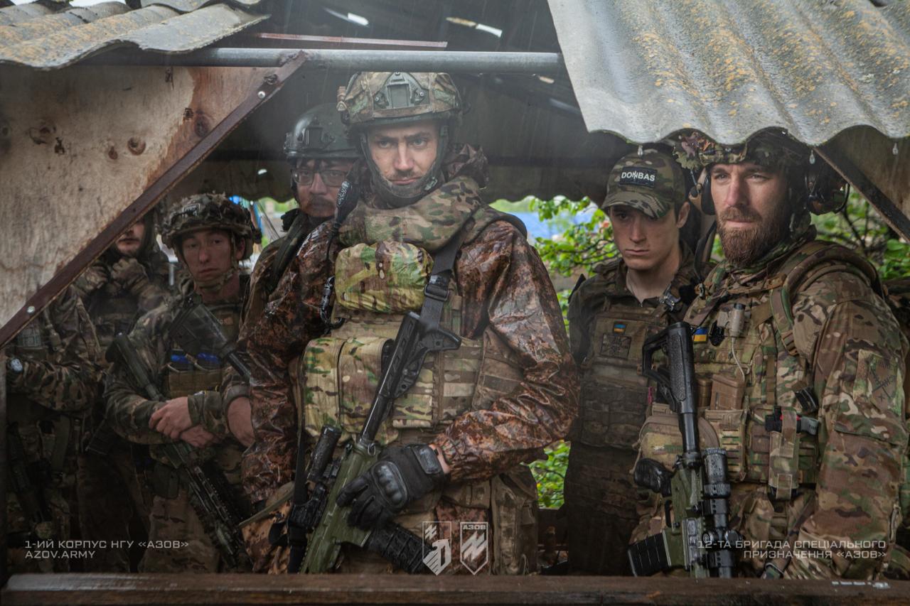 Soldiers of the 12th Azov Brigade