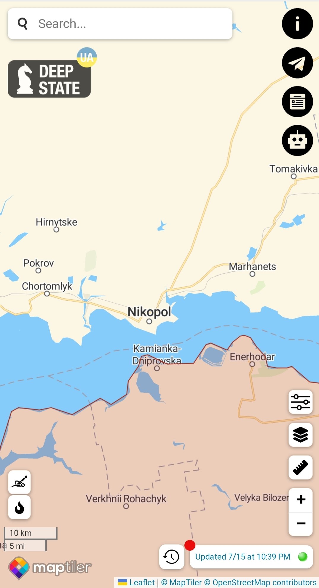 Russia shells Nikopol from Zaporizhzhia NPP, 500 soldiers stationed there