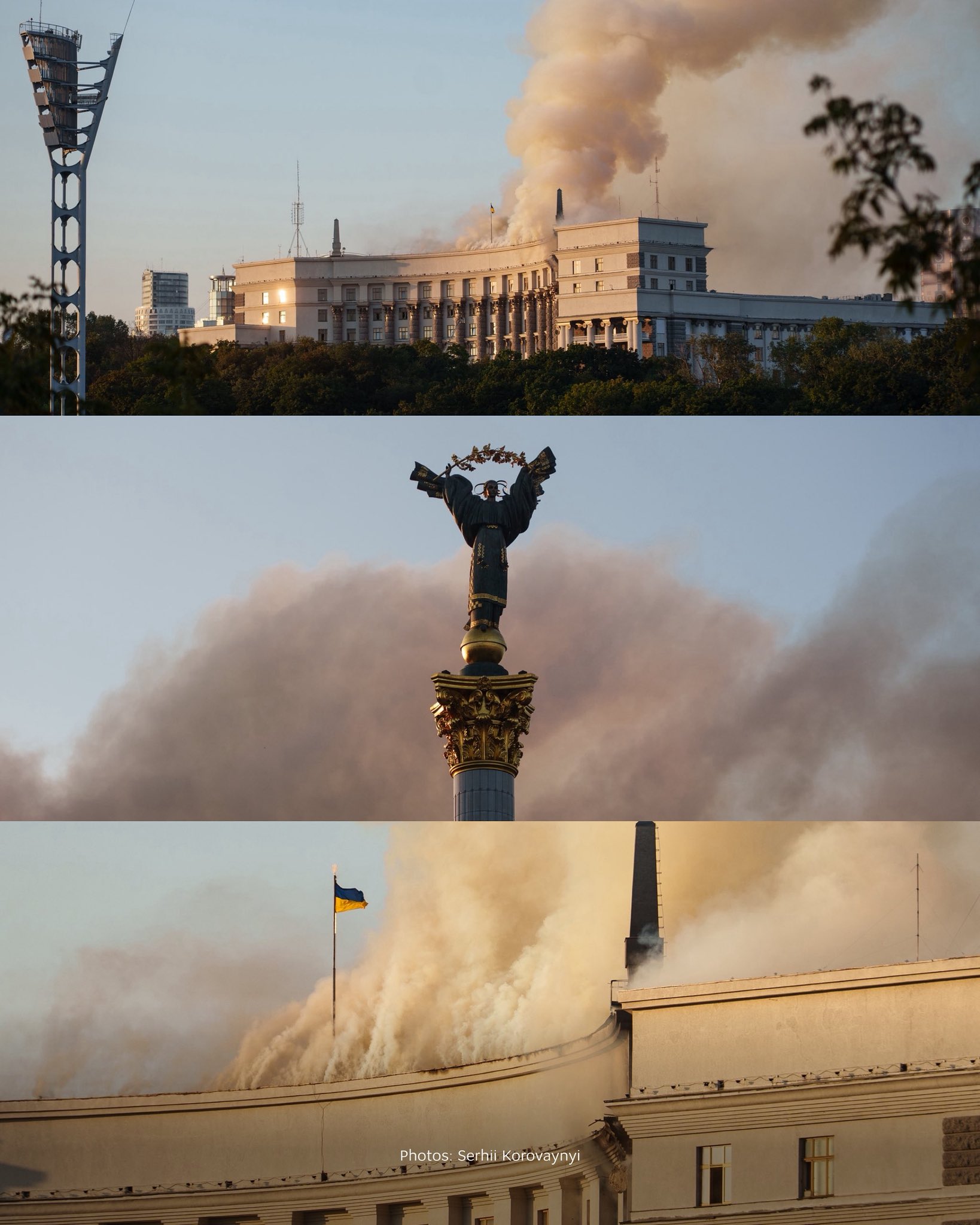 Russian attack damages Ukrainian Cabinet of Ministers building