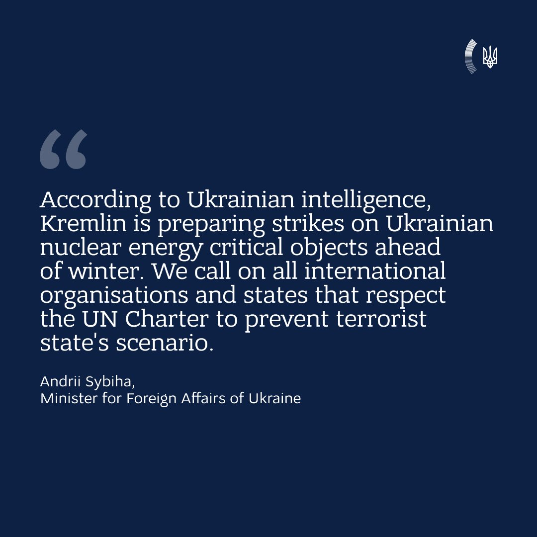 Ukraine warns world to prevent Russian strikes on nuclear power facilities