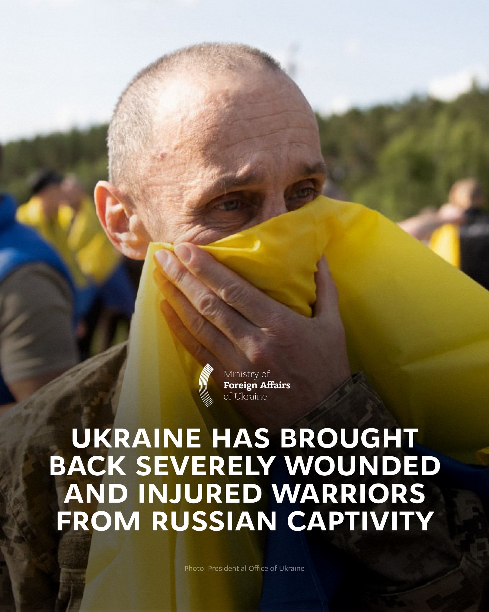 First stage of returning wounded Ukrainian defenders from Russian captivity
