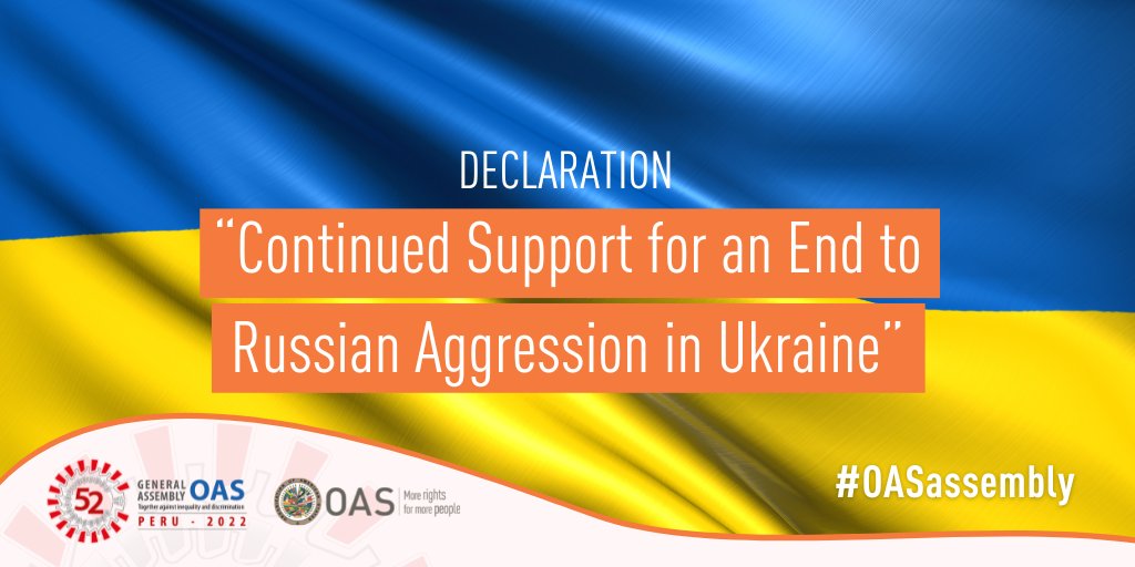 Ukraine thanks 24 OAS countries for support against Russian aggression