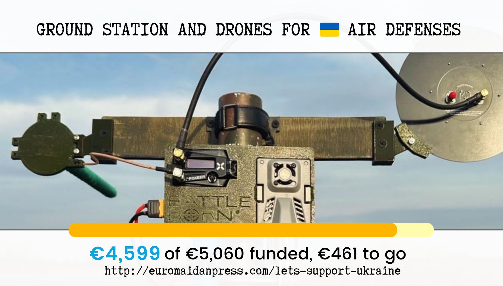 Final push to fund drone relay station